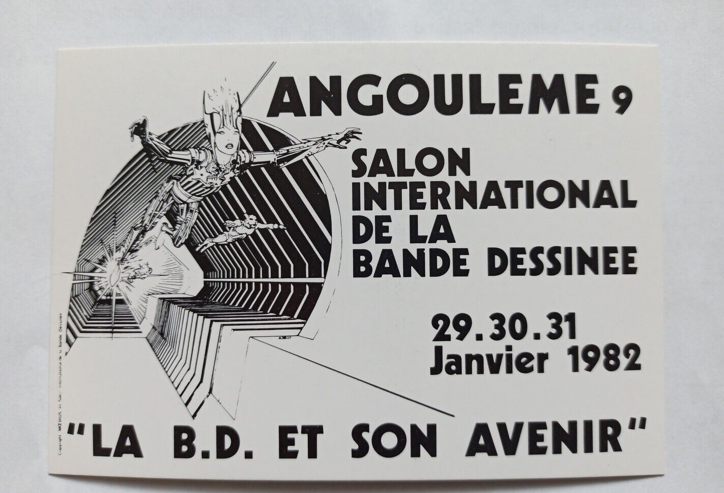 1982 Angoulême International Comic Book Fair Postcard Moebius