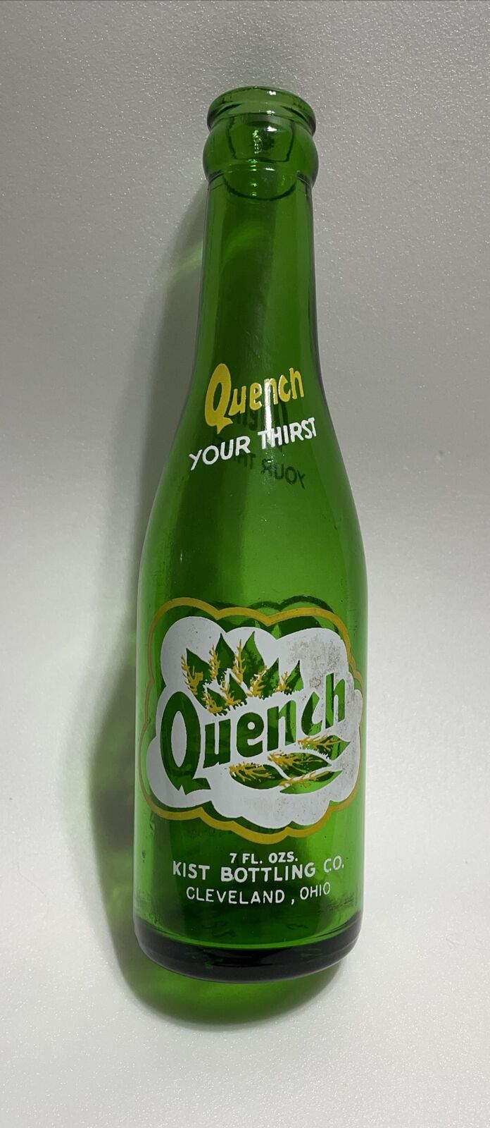 7oz Quench ACL Soda Bottle Kist Bottling Co Cleveland Ohio