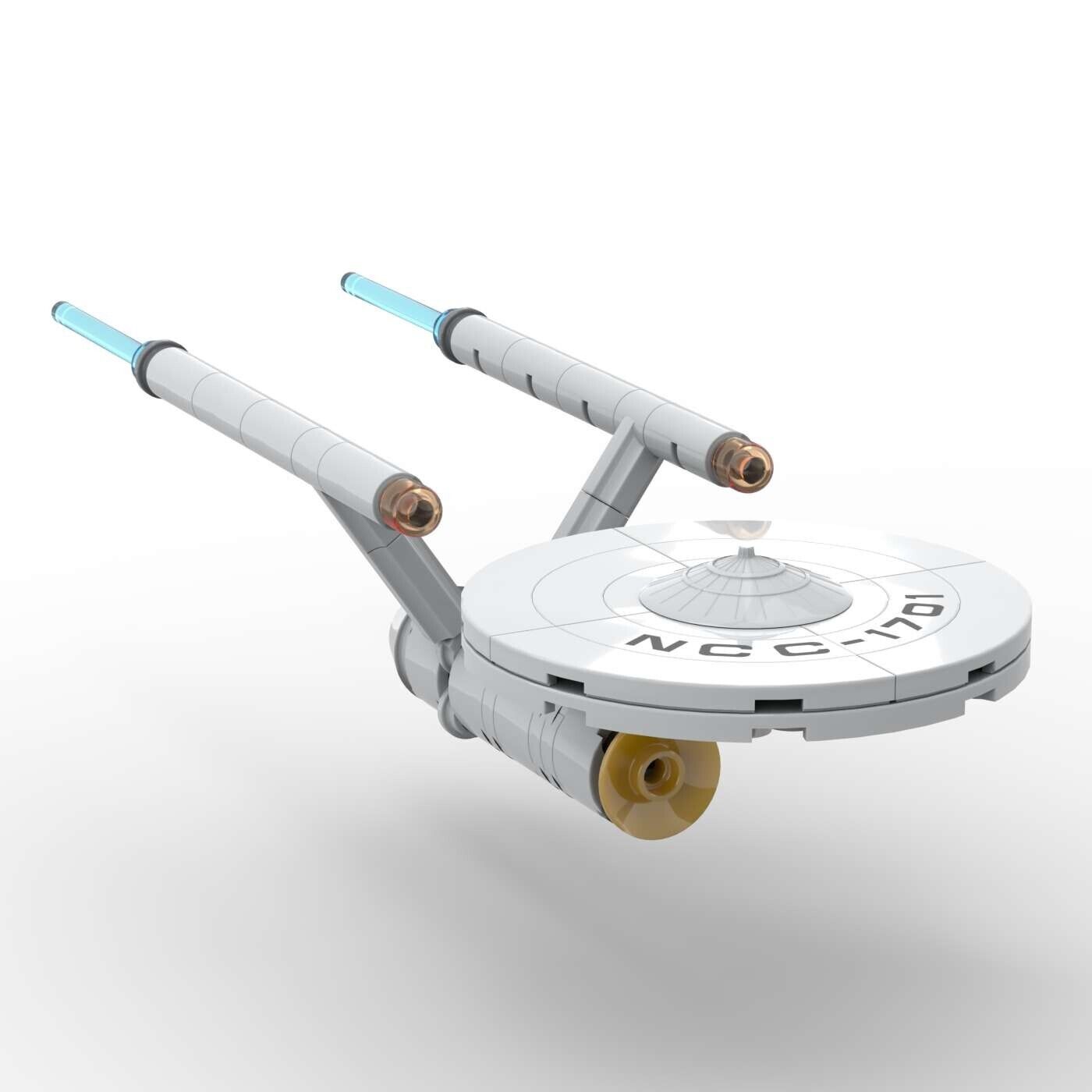 Star Trek USS Enterprise NCC-1701 Christmas Ornament | Made with 100% New Lego