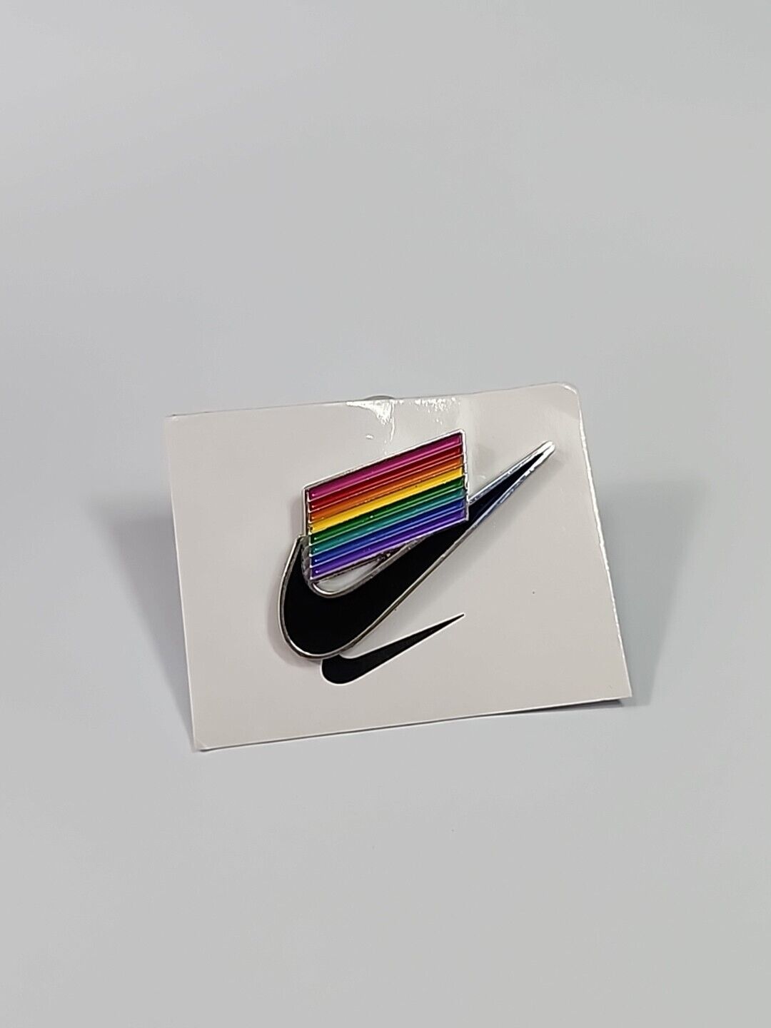 Nike Be True Pride Rainbow Lapel Pin Swoosh Logo