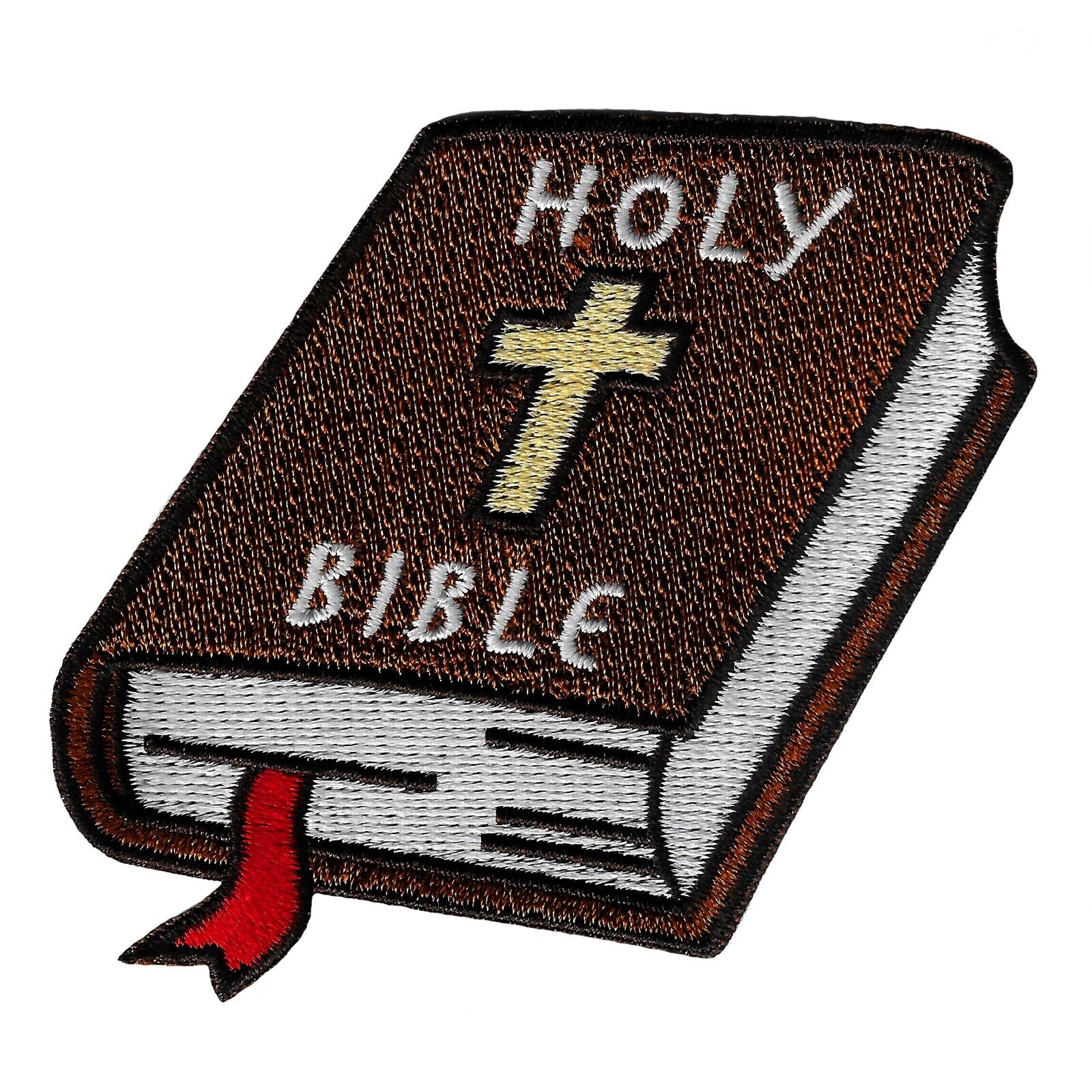 HOLY BIBLE PATCH CHRISTIAN RELIGIOUS embroidered iron-on BIBLE VERSE JESUS