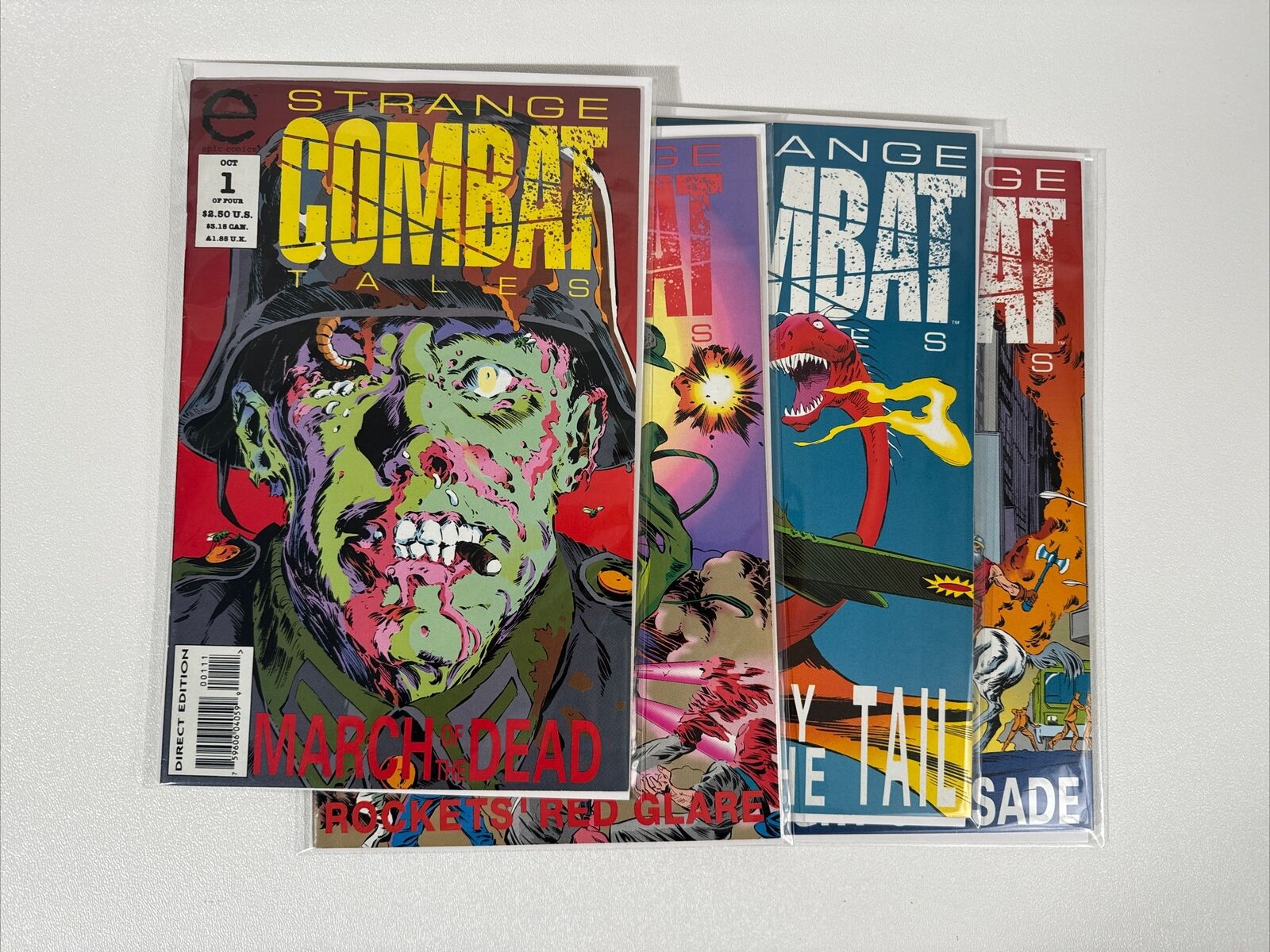 Strange Combat Tales Issues 1 2 3 4 (‘93-‘94) Complete Run- Epic Comics Lot Of 4