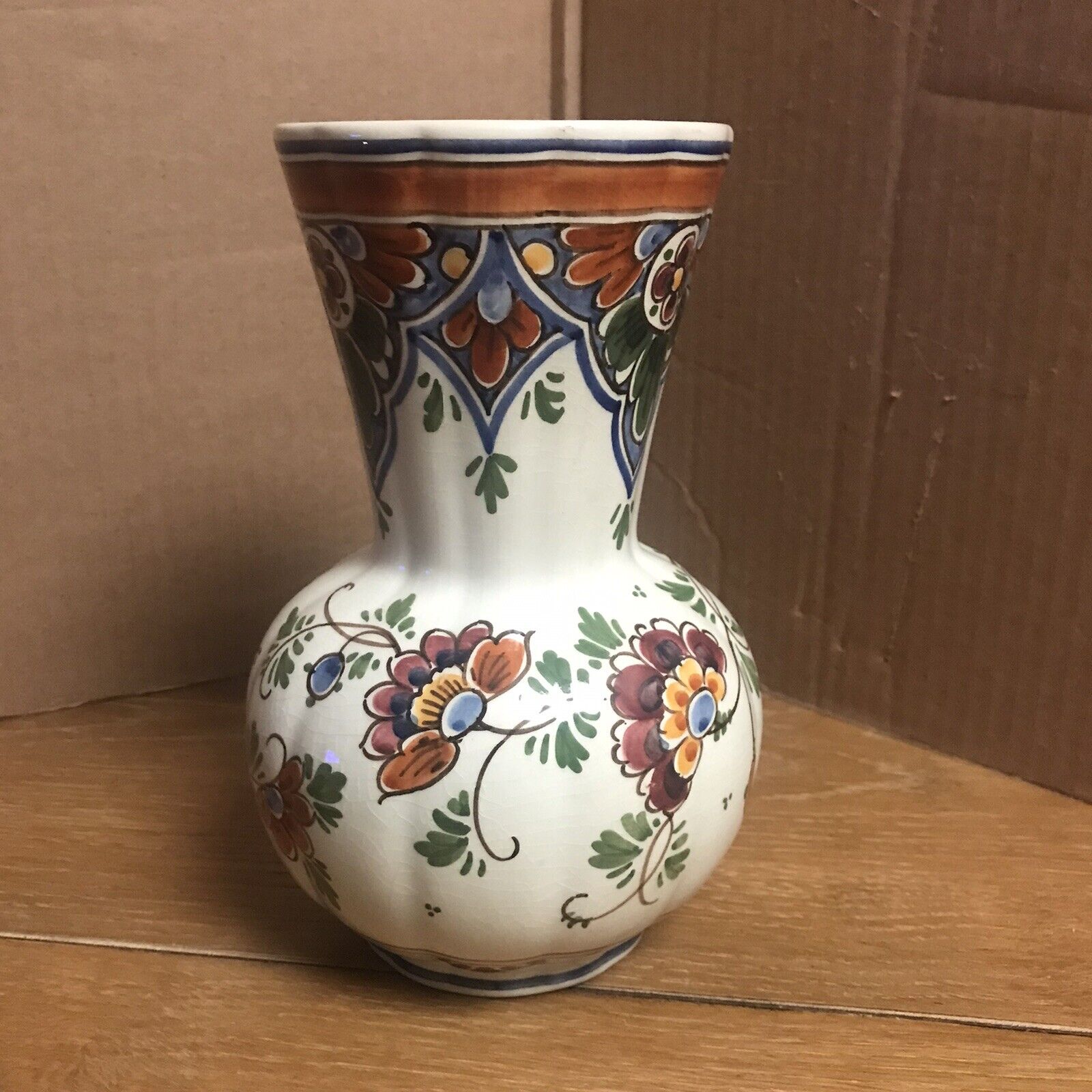 Delft ceramic vase