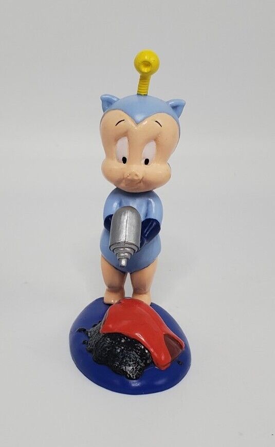 1996 Looney Tunes PORKY PIG As SPACE CADET From Duck Dodges PVC Applause Figure