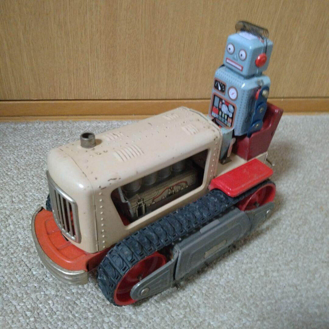 Nomura Toy Electric Tin Robot Tractor Retro Movable Parts Rare