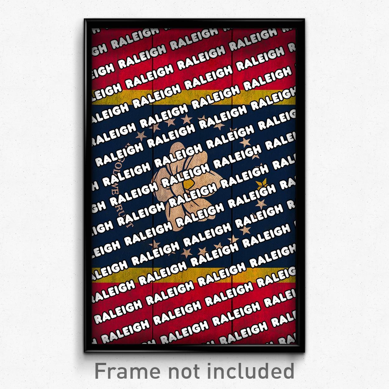 Raleigh Mississippi Poster (MS City Souvenir 11x17 Town Print)