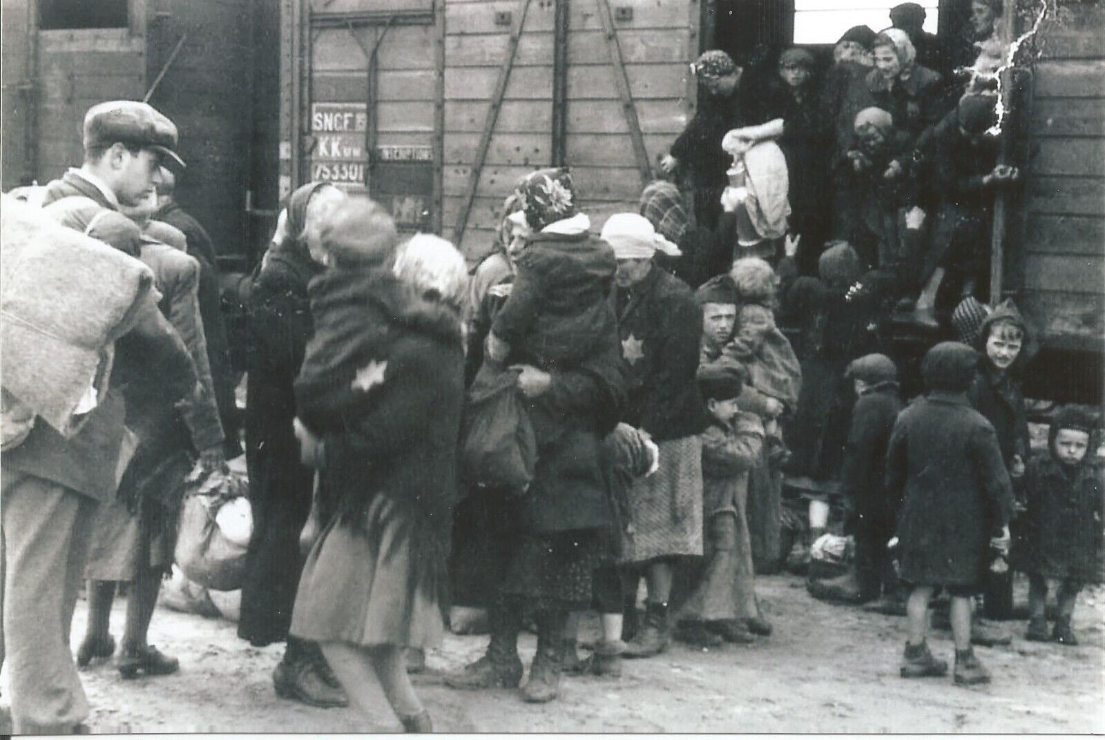 WW II - German  Photo --   Concentration Camp Train ***