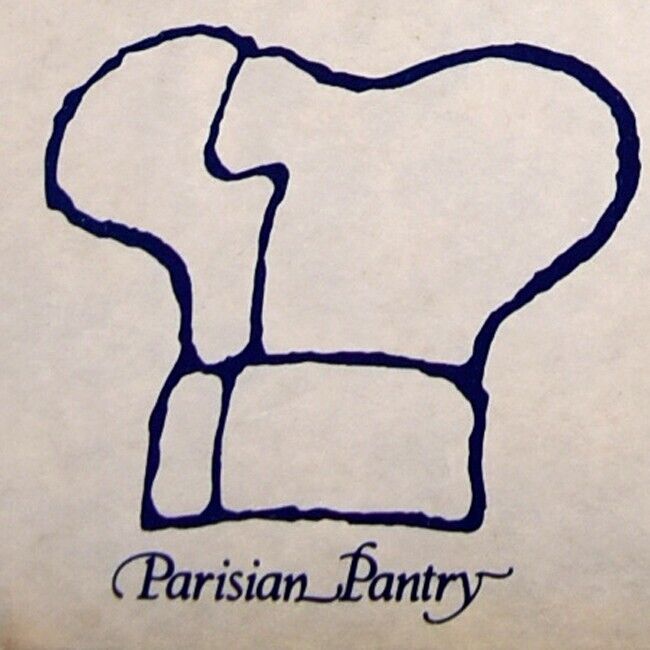 Vintage 1980s Parisian Pantry Restaurant Menu Louisville Kentucky