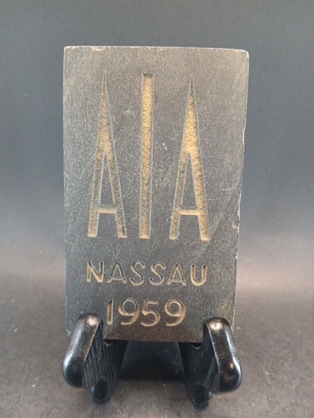american institute of architects Nassau 1959 Carved Stone Award