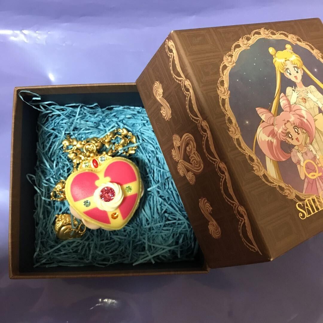 Sailor Moon Q -pot Cosmic Heart Macaron Necklace with box