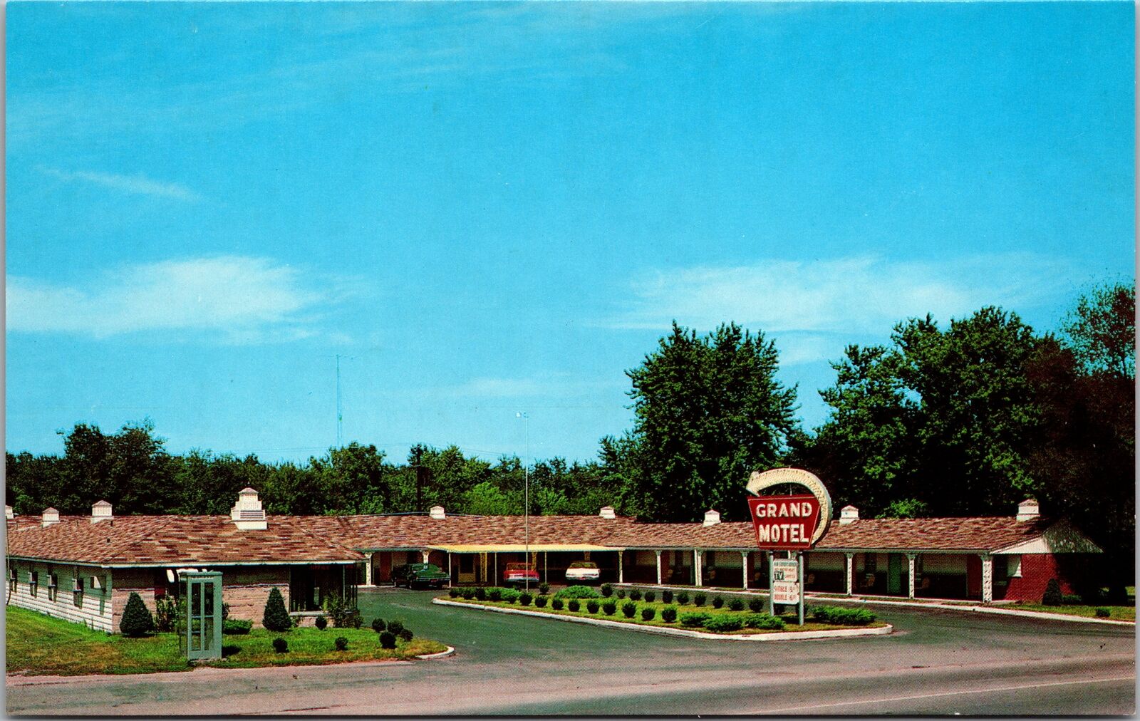 Salem IL-Illinois, Grand Motel, Exterior, Vintage Postcard