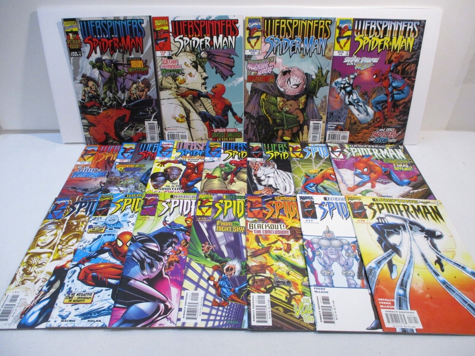 Webspinners Tales of Spider-Man #1-18 Complete Series - Marvel Comics 1999