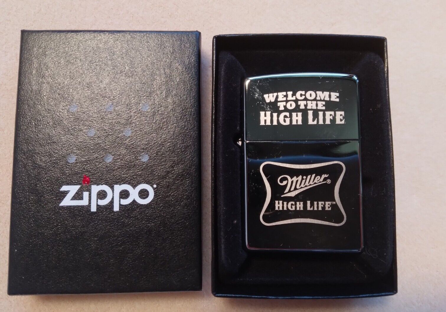 Miller High Life Zippo Collectable Lighter In Box 2007 Welcome To The High Life