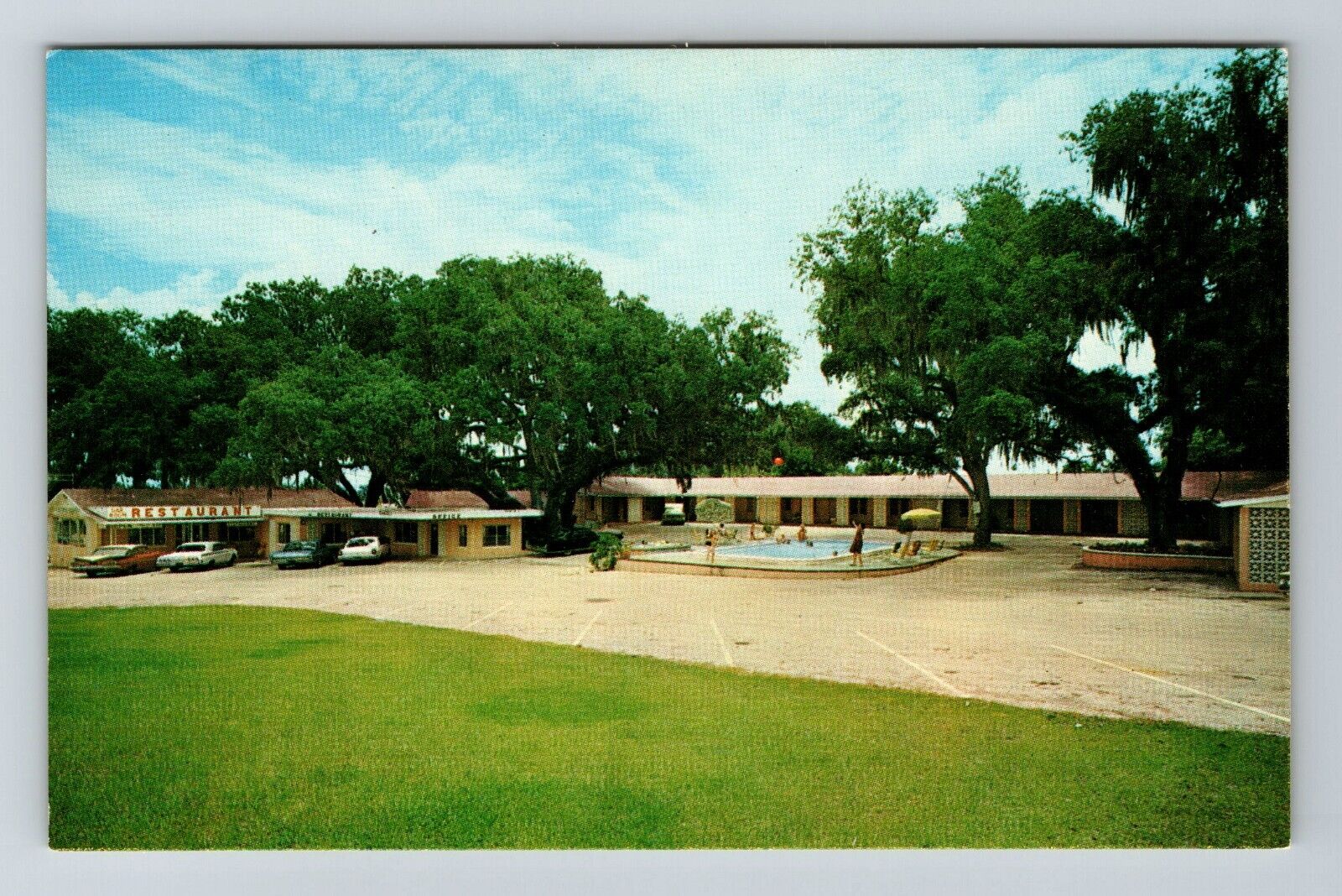 Dade City FL-Florida, Peeks Motel And Restaurant, Scenic View, Vintage Postcard