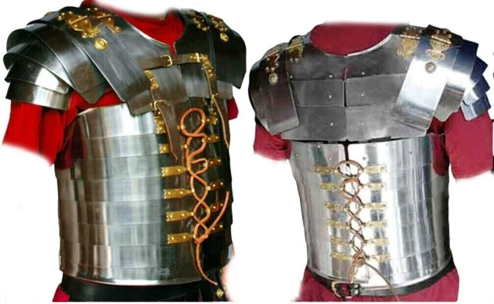 Medieval Warrior Roman Lorica Segmentata Soldier Military Body Armor Jacket SCA