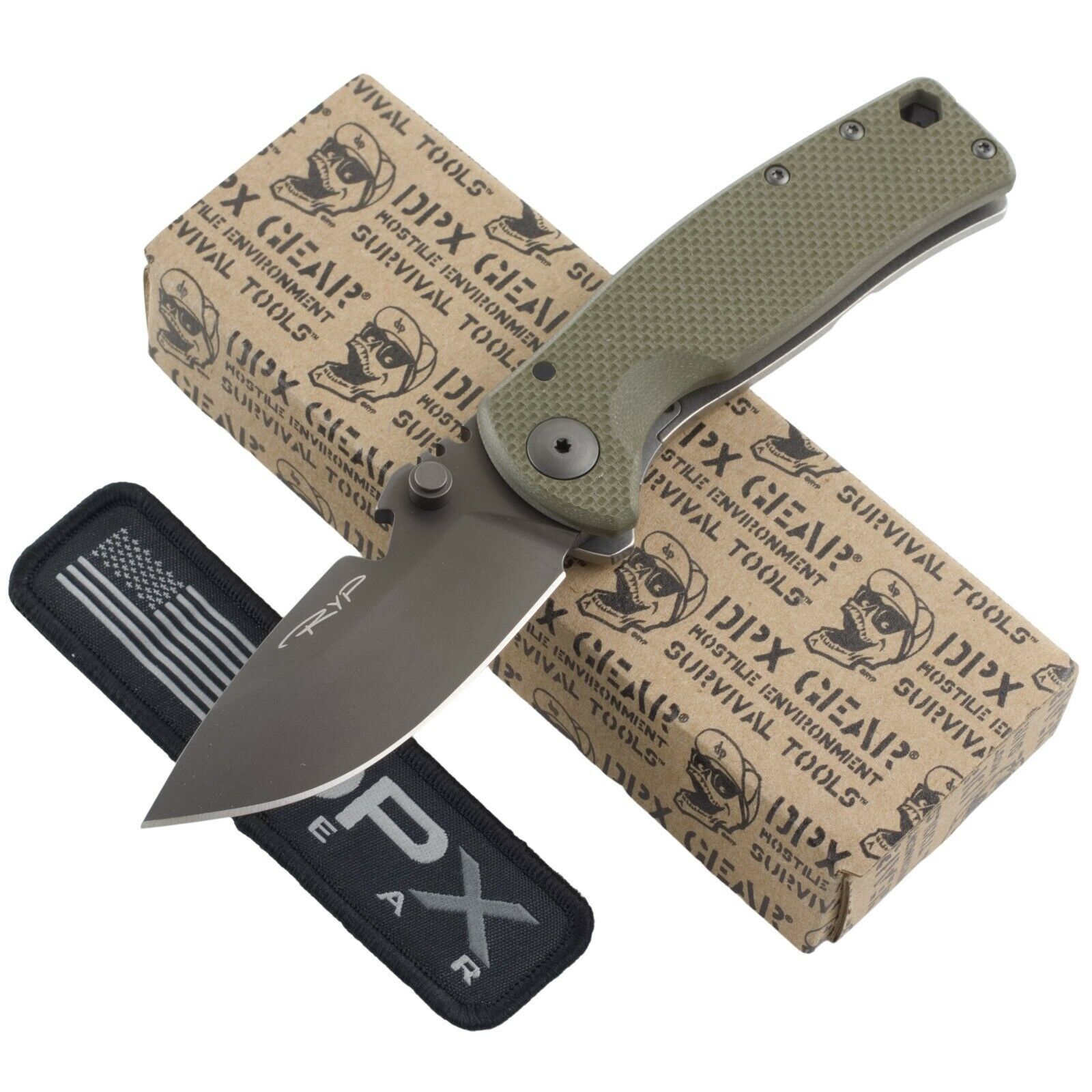 DPX Gear HEST Urban OD Green Framelock Pocket Knife G10 HSF060