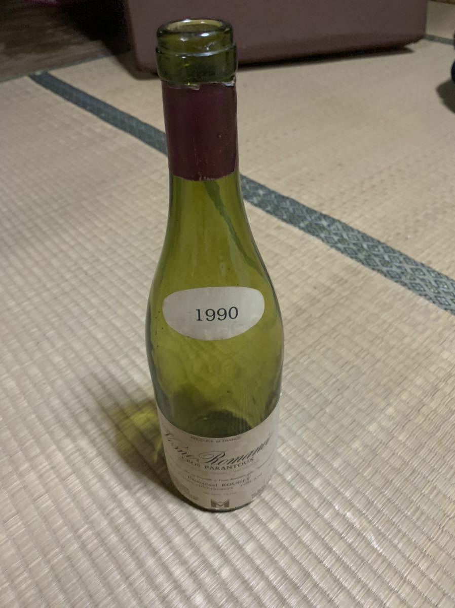 Vosne Romanee Cros Parantoux 1990 Wine Empty Bottle(SS-