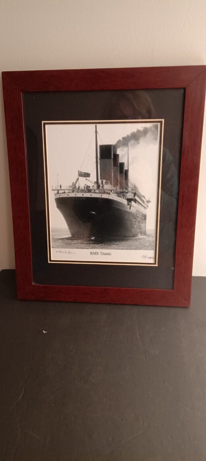 Framed Picture RMS Titanic Signed By Last Survivor Millvina Dean