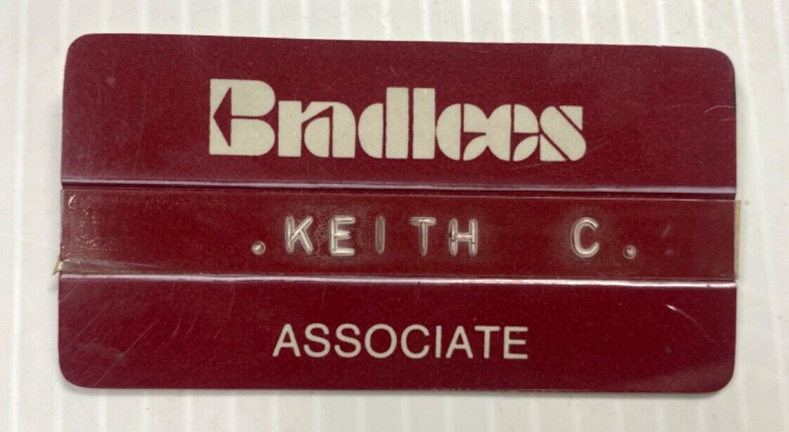 VINTAGE Bradlees Department Store Associates Name Badge (FC203-5Q2671