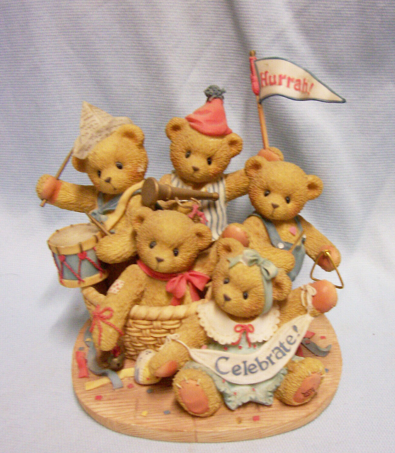 CHERISHED TEDDIES COLLECTIBLE Enesco 1996 \'Strike up the Band\' Figurine  (A1)