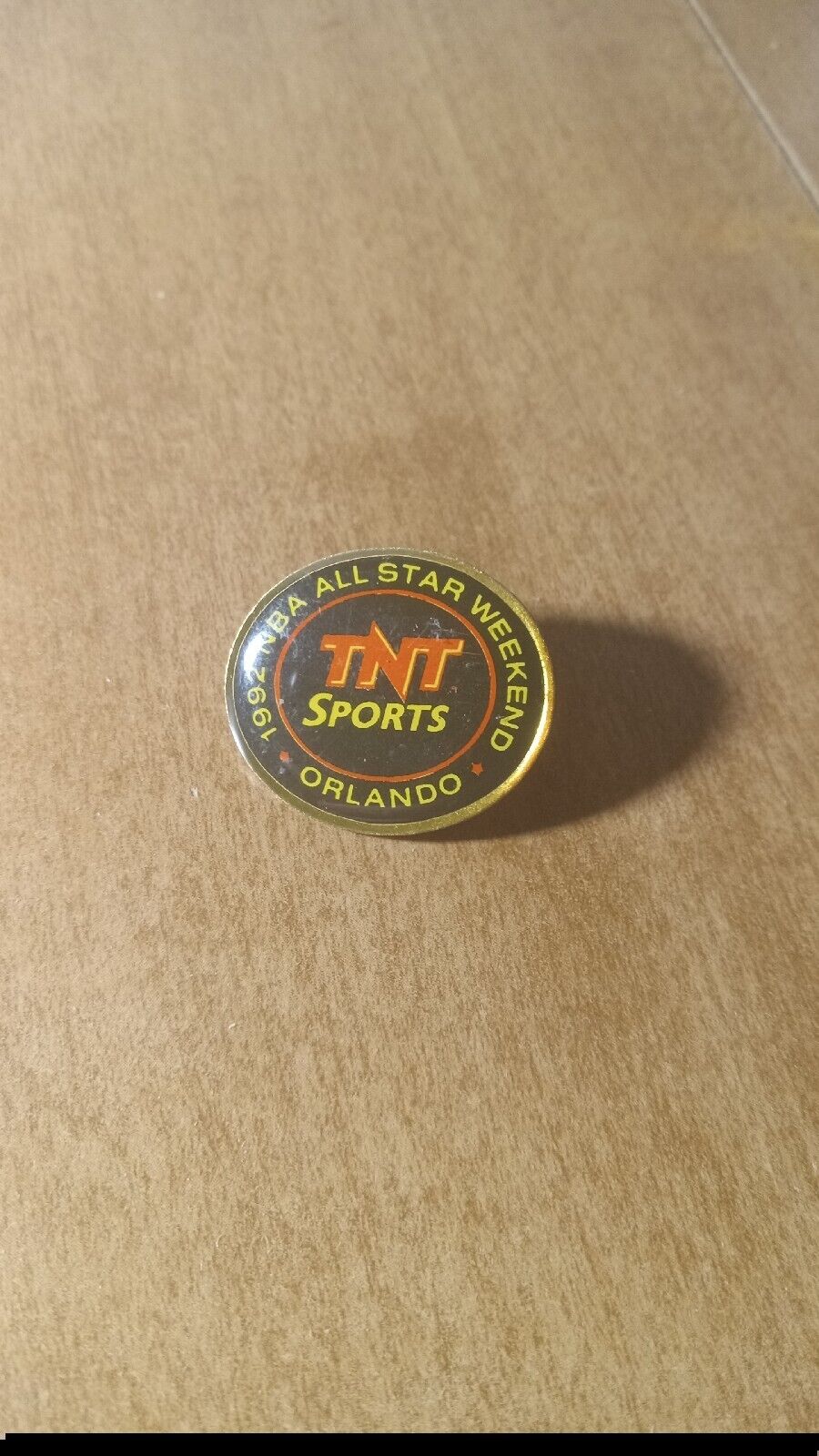 Vintage TNT Sports NBA All Star Weekend Orlando 1992 Hat Pin Lapel Pin