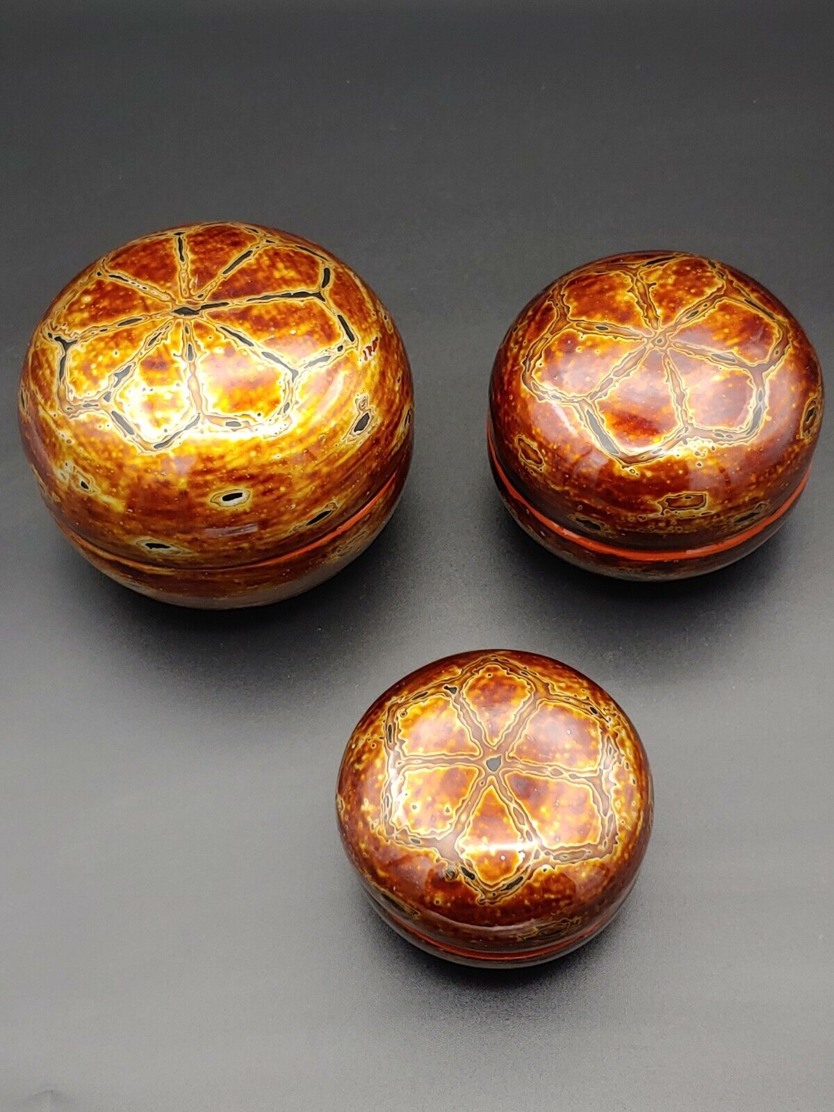 Antique Myanma Mandalay Handicraft Wooden Lacquerware Snacks Jewelry Art Lid Box