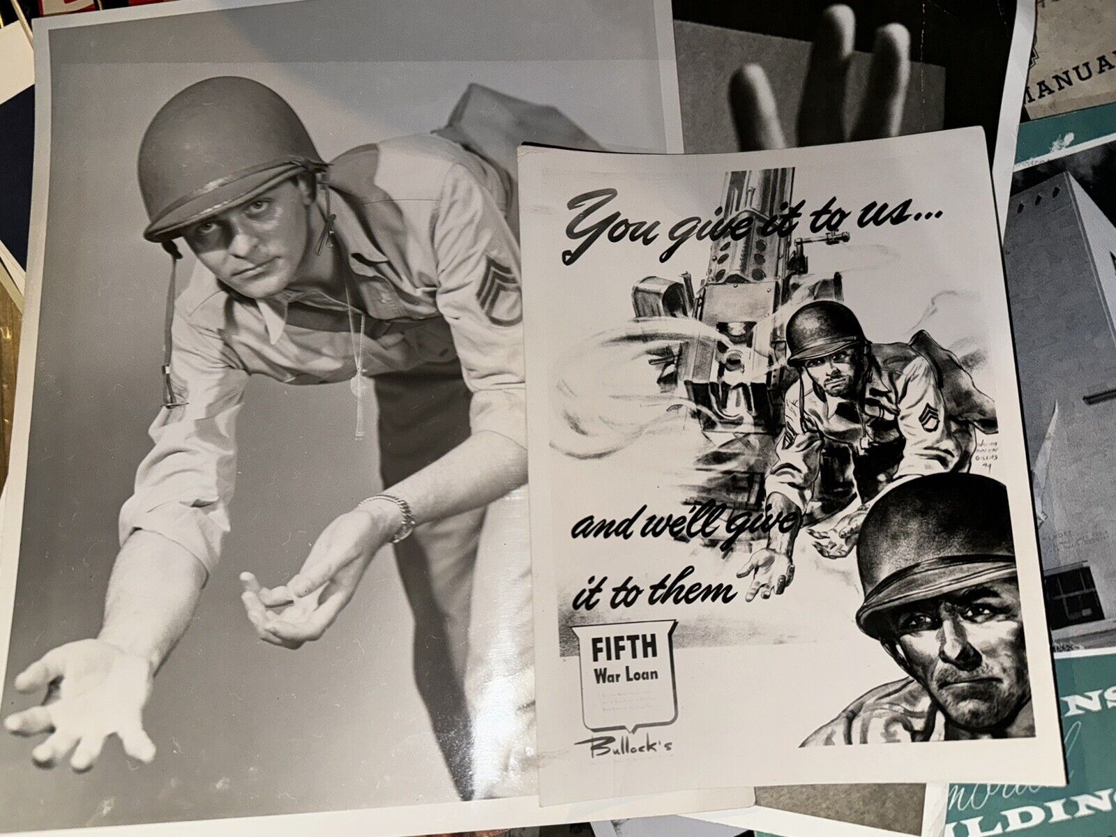 WW2 Photos Army Model Used To Create Posters Bullock’s 