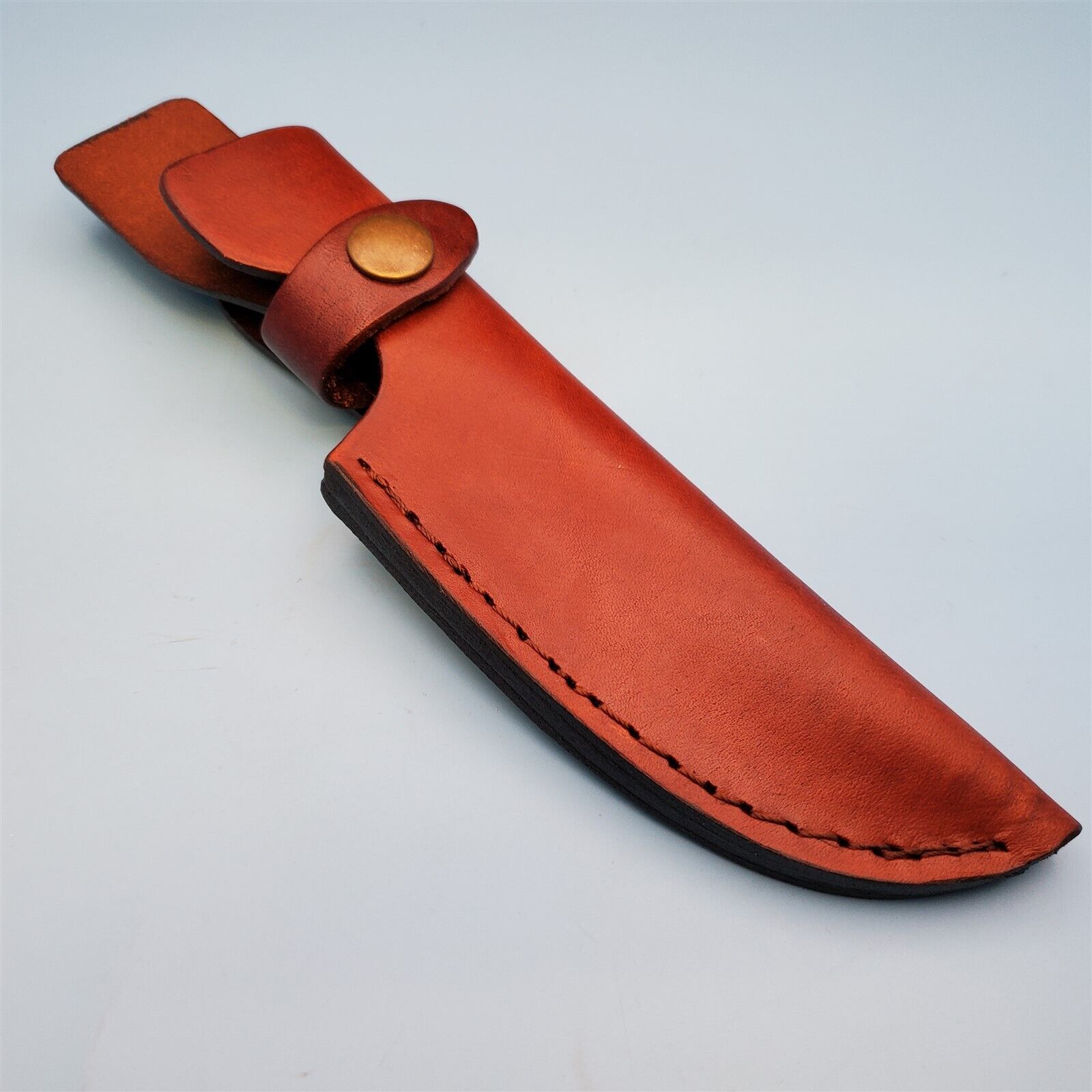 Ontario fixed blade Knife Sheath Brown Leather 8.75 x 4.25 Heirloom Trail Point