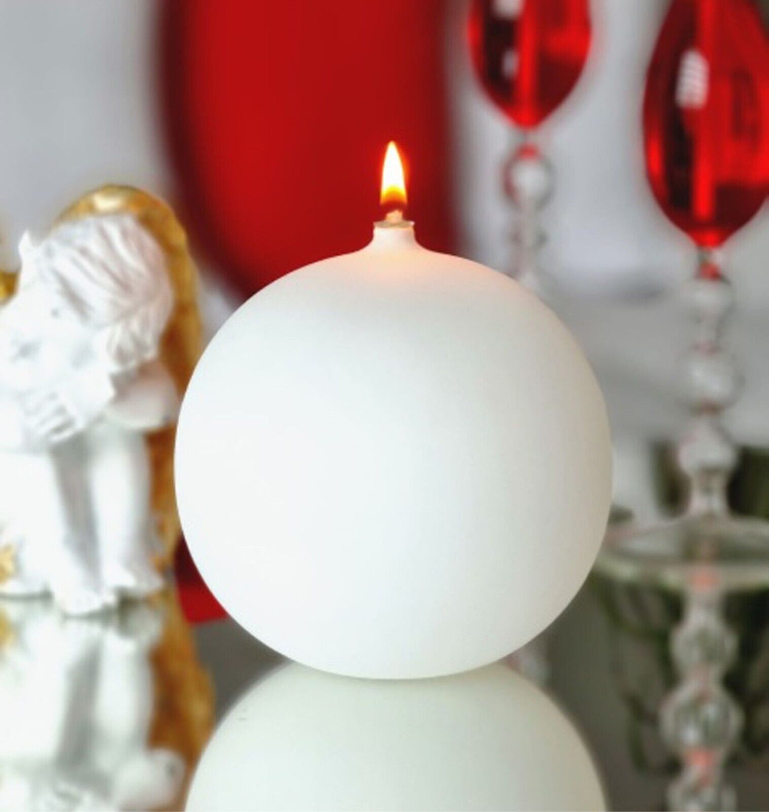 Elegant Glass Oil Lamp Candle with Illuminating Glass Wick Balloon Series