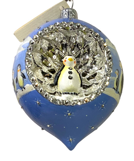 Patricia Breen Pirouette Reflector Arctic Penguins #3419 2014 3.75” Jeweled