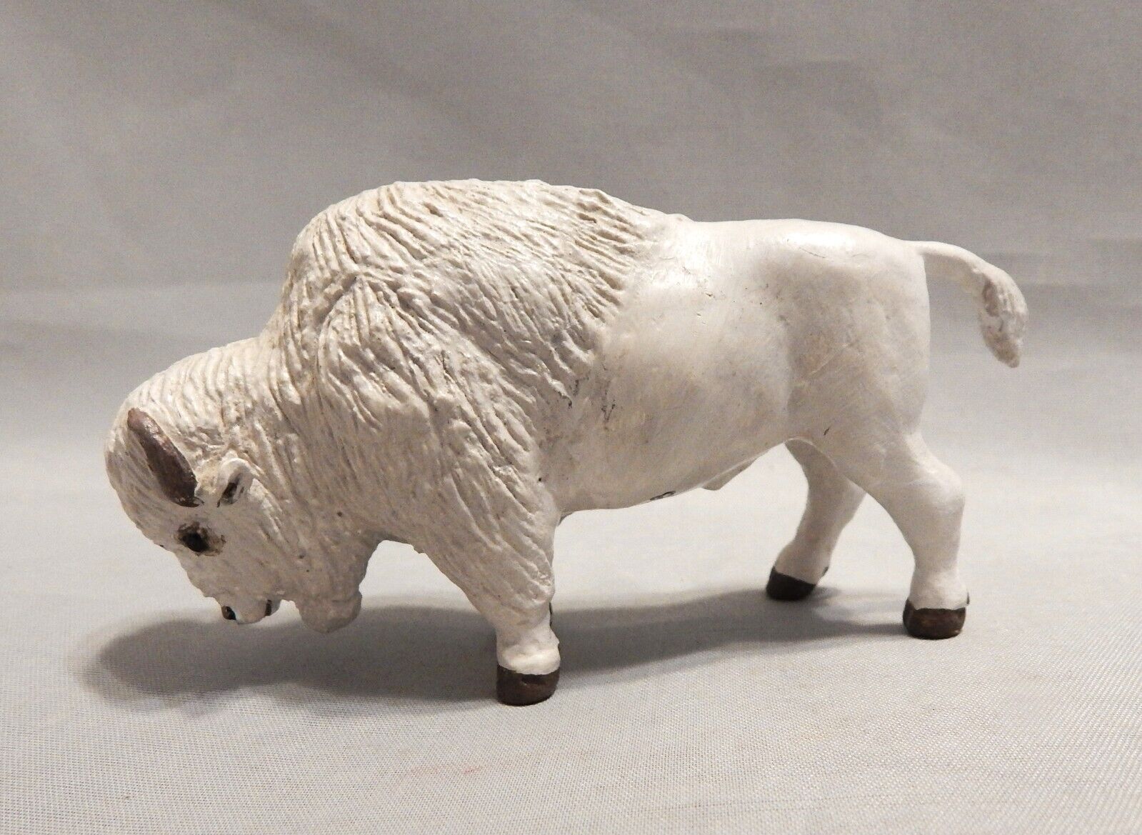 Vintage Artist Signed Small American Buffalo Bison Figurine