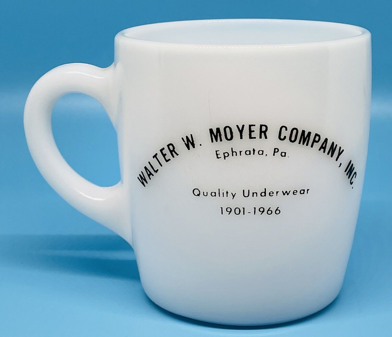 Walter M. Moyer Co. Inc. Ephrata PA 65th Anniversary Quality Underwear Mug