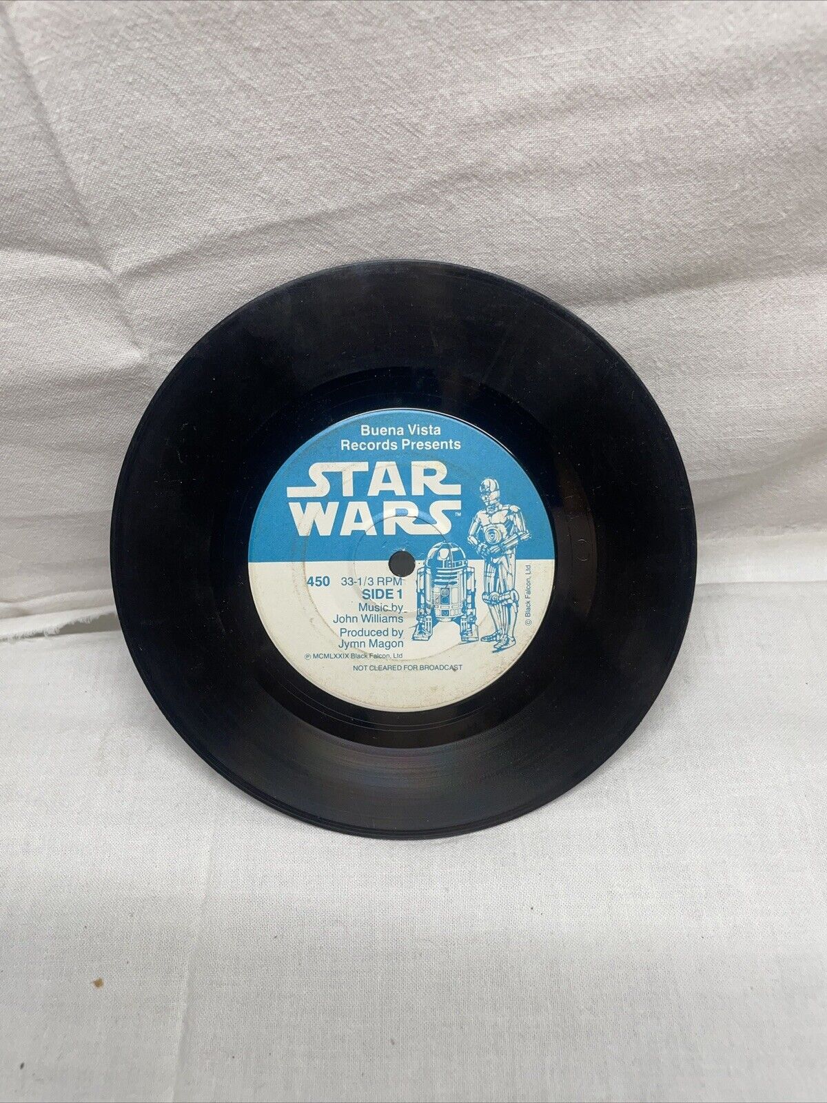 Vintage Star Wars RECORD, NO BOOK (1979, Buena Vista Records). Fair Shape