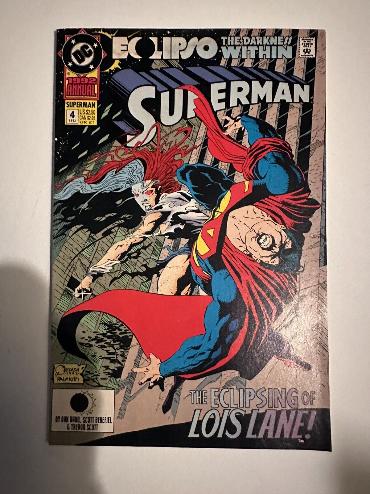 Superman The Eclipsing Of Lois Lane #4 Annual 1992 Comic Book Dc