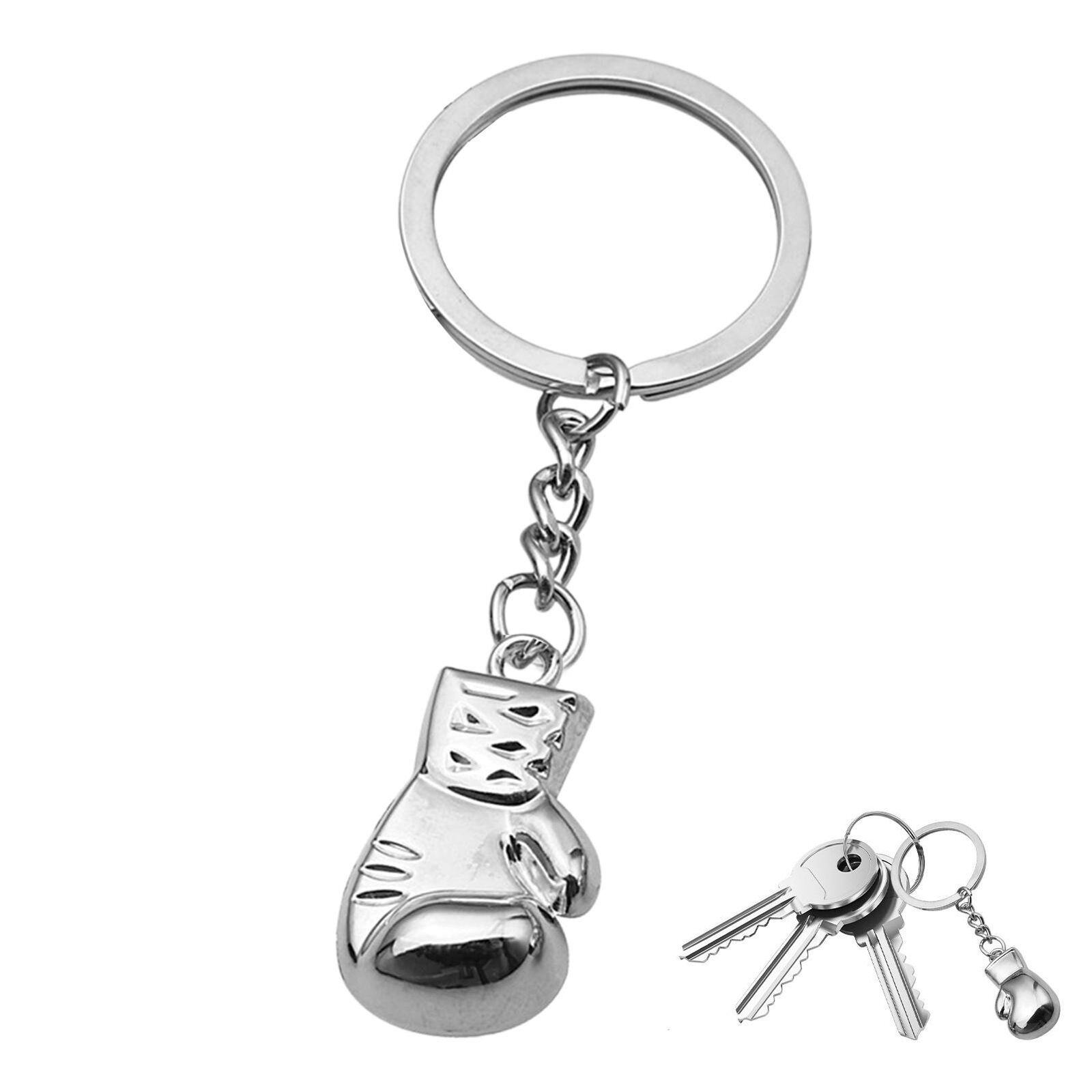 Never Never Give Up Boxing Glove Keychain Pendants Key Ring Key Car Bag