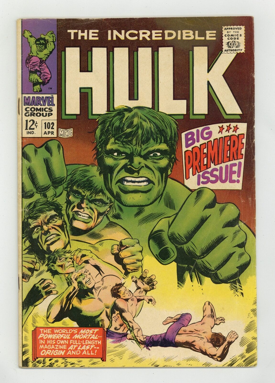 Incredible Hulk #102 GD/VG 3.0 1968
