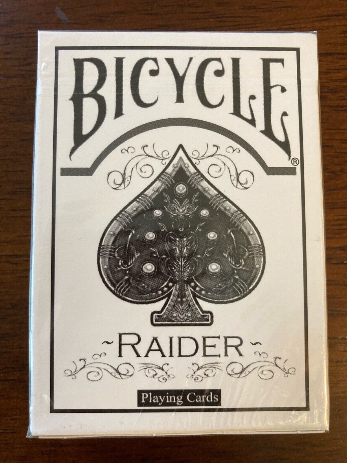 Bicycle Raider Playing Cards - White - Rare deck - 2009 printed by USPCC
