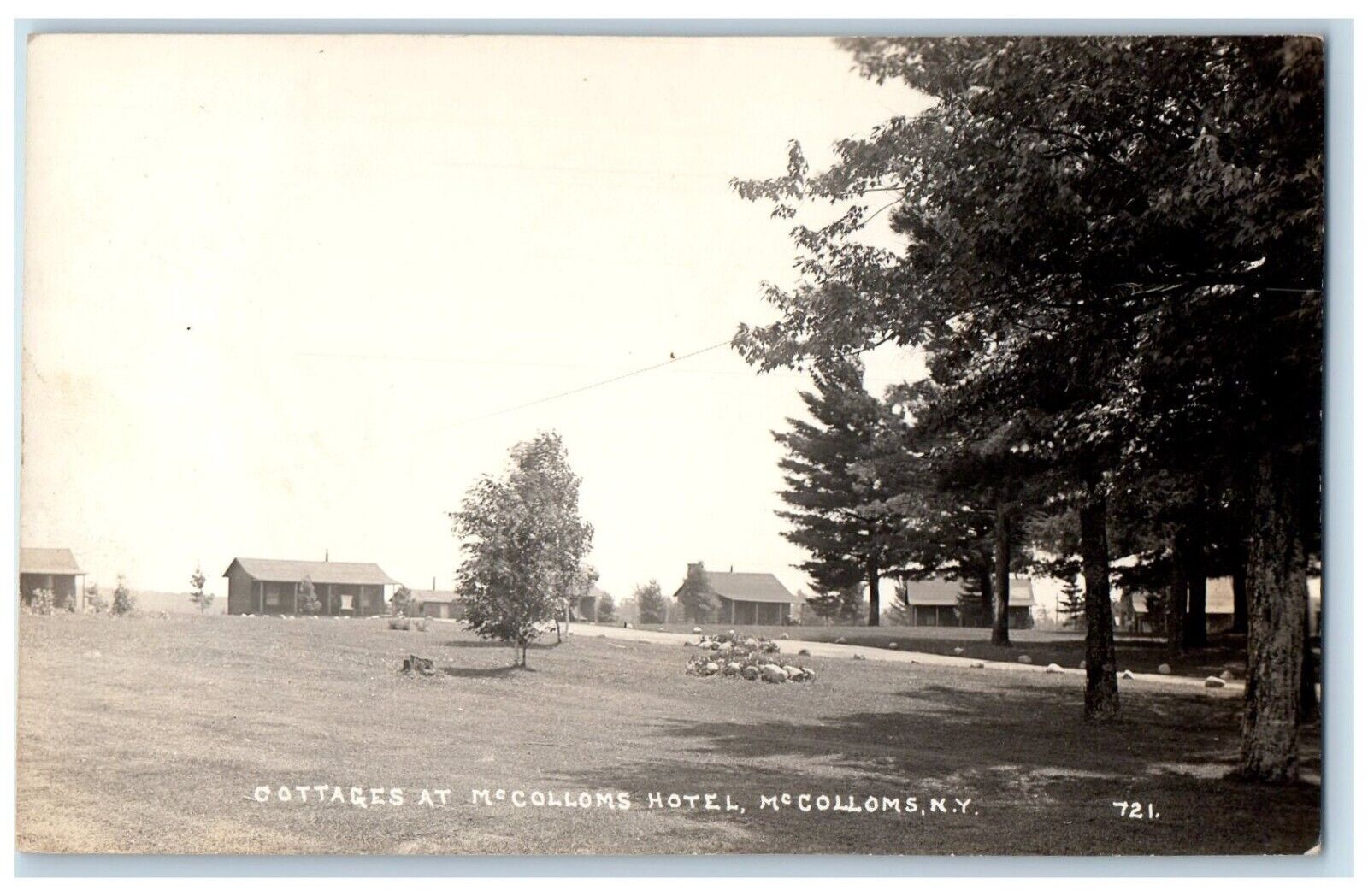 c1915 Hotel Cottage Views Franklin County McColloms NY RPPC Photo Postcard