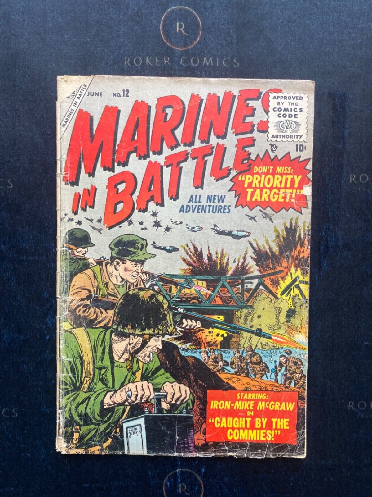 Ultra Rare 1956 Marines In Battle #12 (Atlas) Korean War