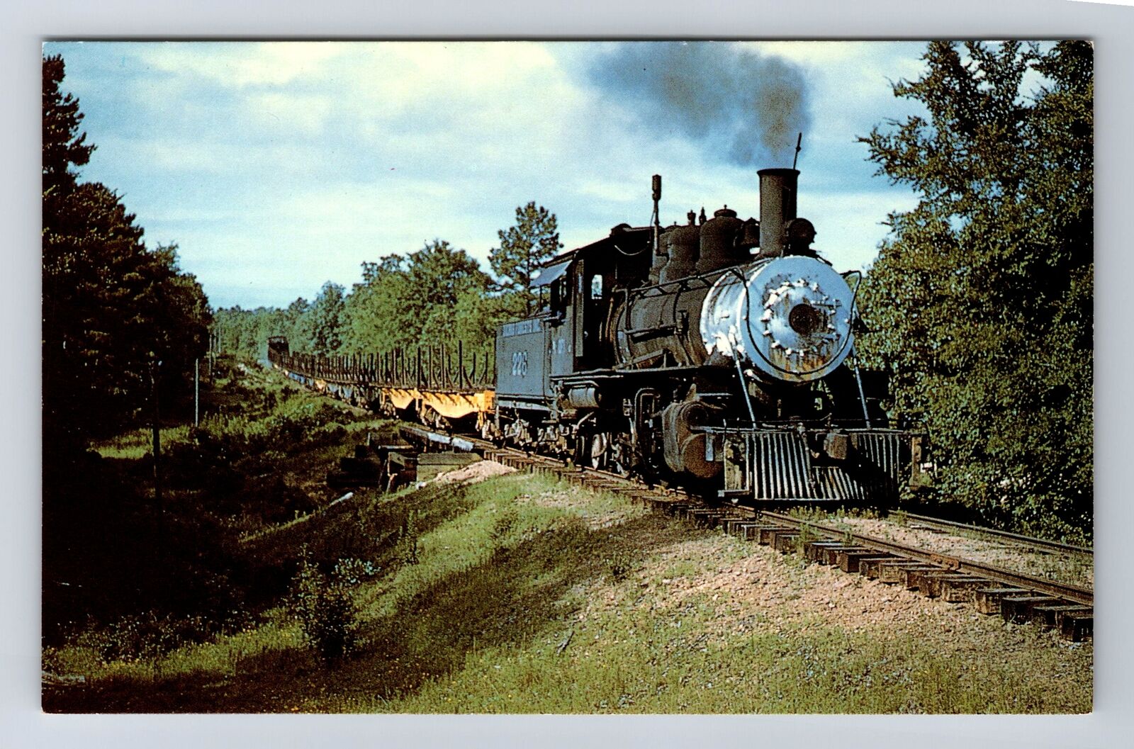 Dierks Forests Number 226, Train, Transportation, Antique Vintage Postcard