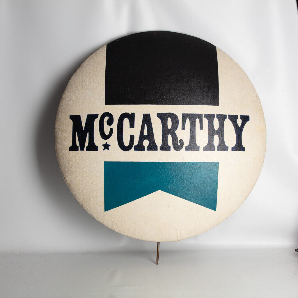 Vintage Eugene McCarthy For President Large Faux Pin Wall Hanging 