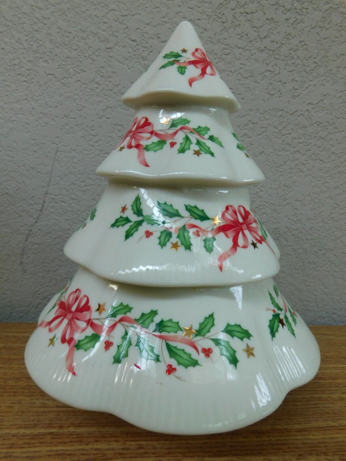 VTG Lenox Porcelain Ceramic Christmas Tree 10