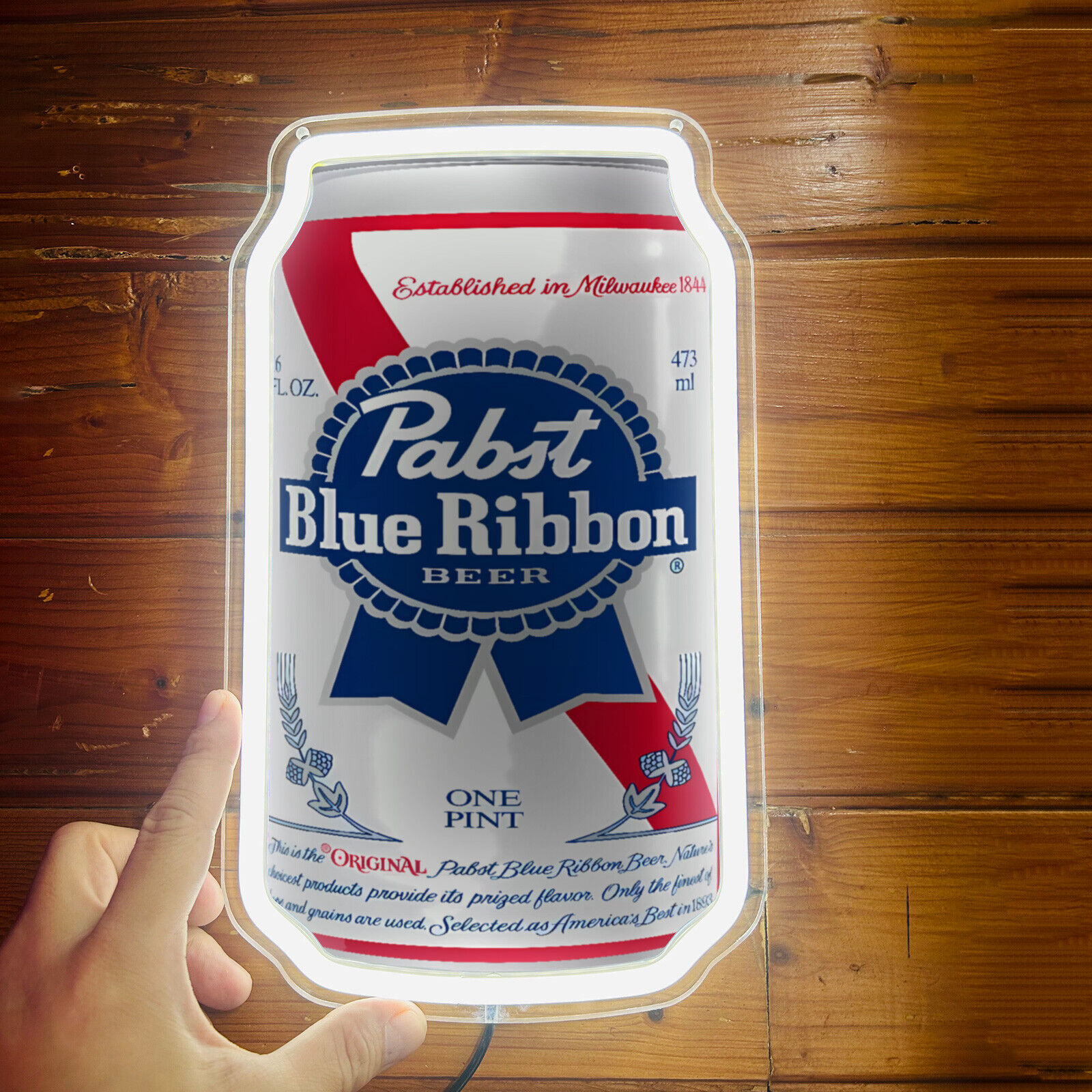 Pabst Bule Ribbon Beer Can For Gift Pub Mall Neon Light Sign Wall Decor 12\