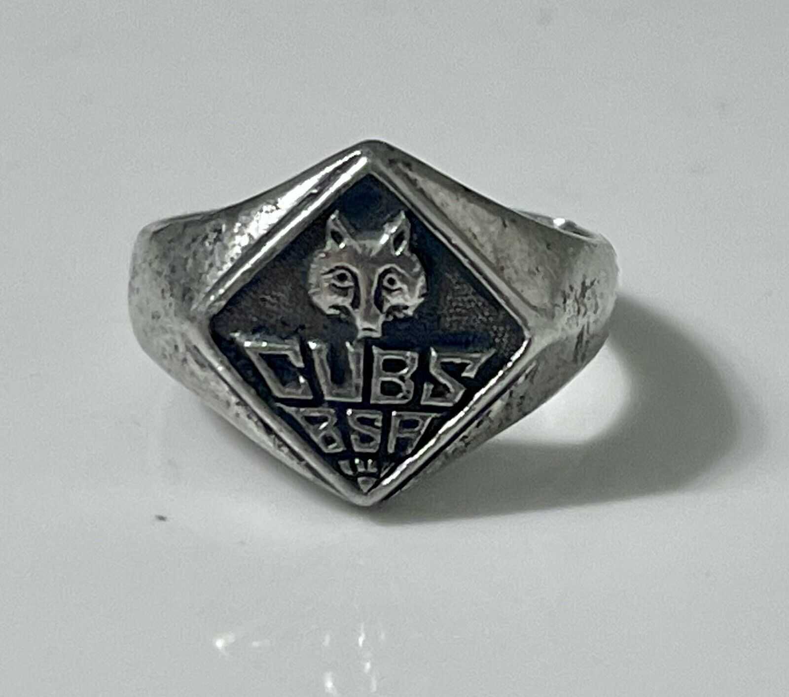 Vintage Sterling Silver BSA CUB SCOUTS Ring Size 5