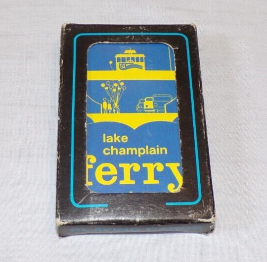 VTG Smiling Brand Souvenir Deck of Playing Cards Lake Champlain Ferry New York