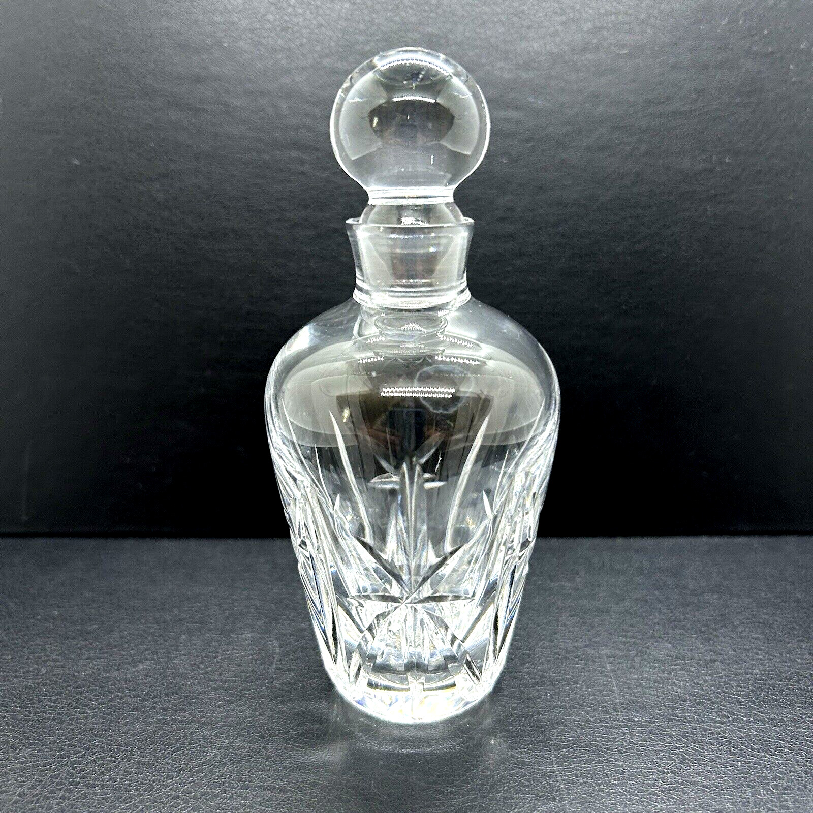 Cut Crystal Perfume Bottle with Stopper Unmarked 5