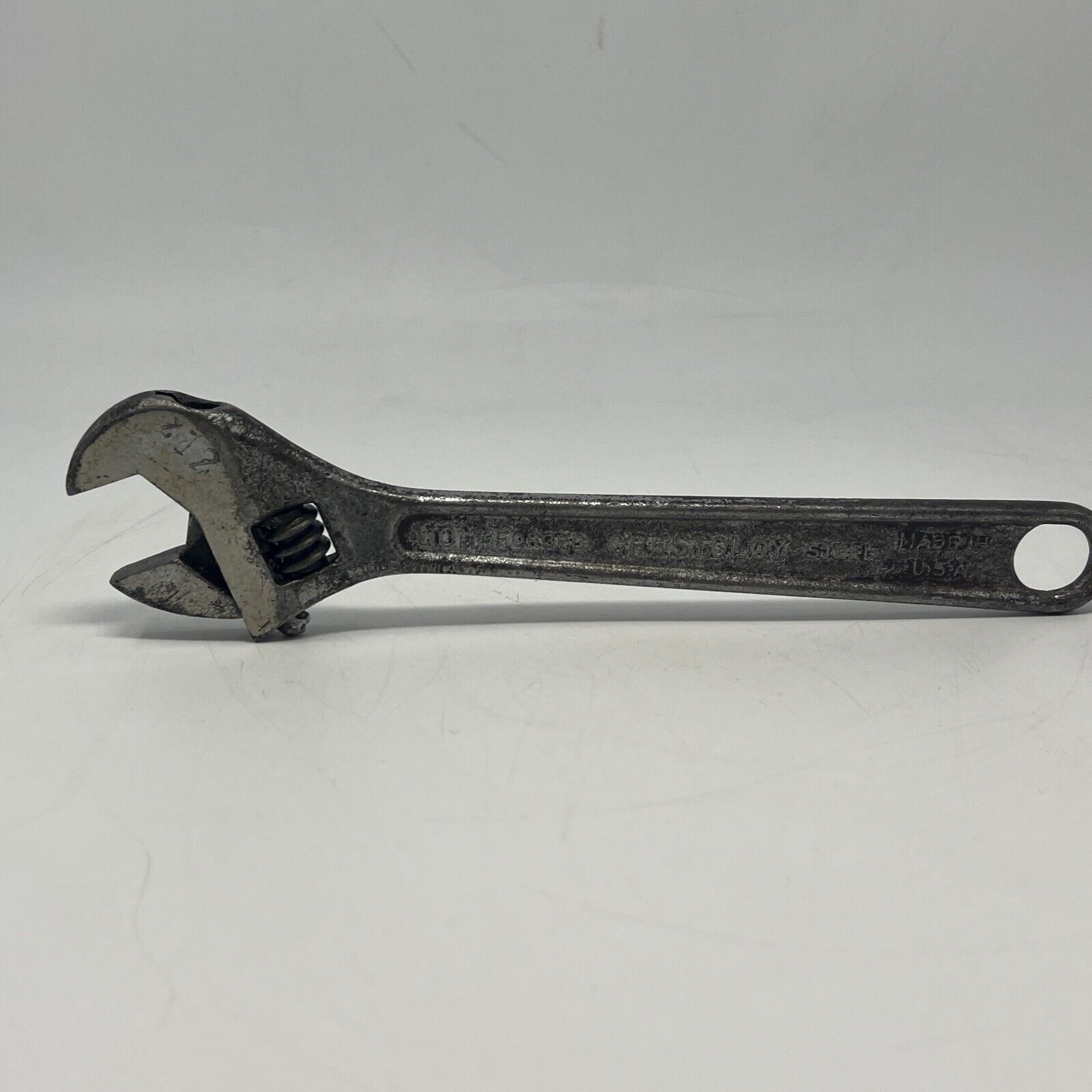 Crescent Tool Co. 10” Forged Crestoloy Wrench Made In Jamestown N.Y. USA Tool
