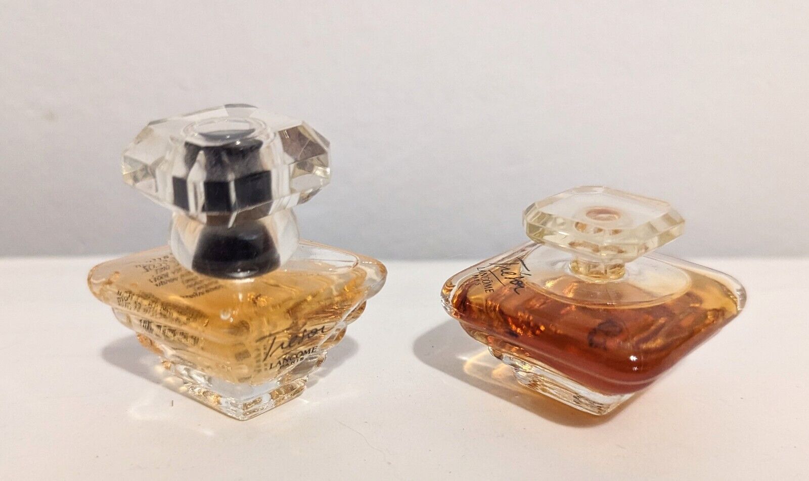 Trésor Lancôme Eau de Parfums -  One 5 ml & One Vintage 7.5 ml - Full Unused