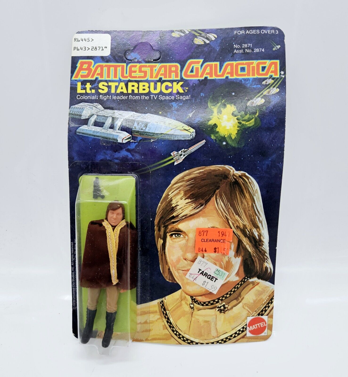 Mattel Battlestar Galactica Lt Starbuck Action Figure New on Original Card