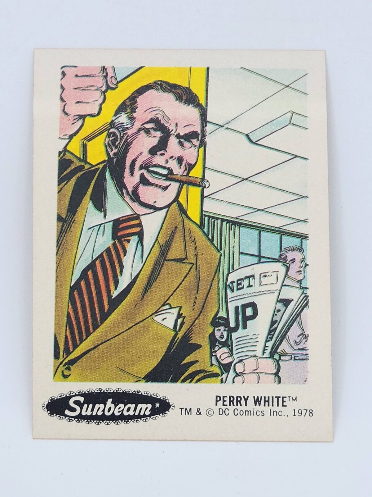 1978 Sunbeam Bread DC Comics Sticker # 20 Perry White